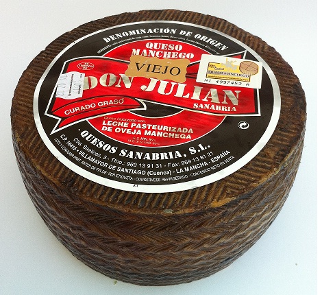 Fromage Sec de Brebis A.O.C. "Queso manchego" (3 kg environ) - DON JULIAN Fromage Sec de Brebis A.O.C. "Queso manchego" (3 kg environ) - DON JULIAN